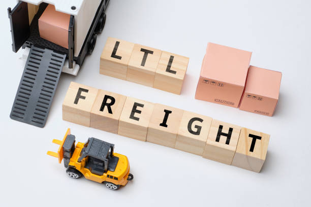 concept courier industry term less than truck load. ltl freight.